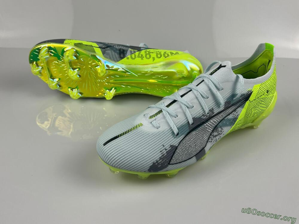 Puma Ultra Ultimate FG Football Boots - Jade/White/Yellow