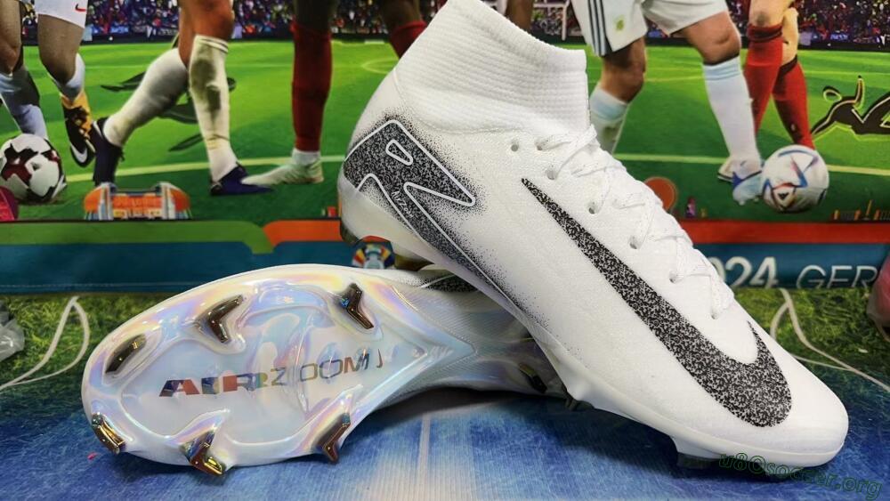 Nike Air Zoom Mercurial Superfly 10 Elite FG Football Boots - White/Black/Grey