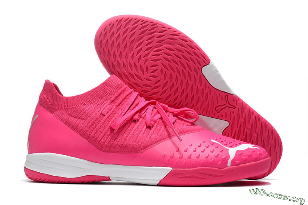 Puma Future Z 1.3 Teazer IC Football Shoes - Pink/White 2
