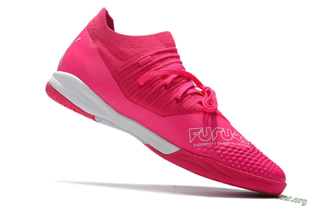 Puma Future Z 1.3 Teazer IC Football Shoes - Pink/White 4