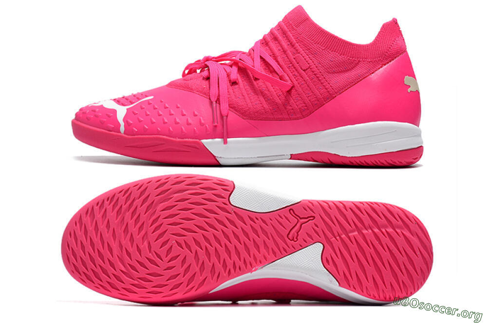 Puma Future Z 1.3 Teazer IC Football Shoes - Pink/White 1