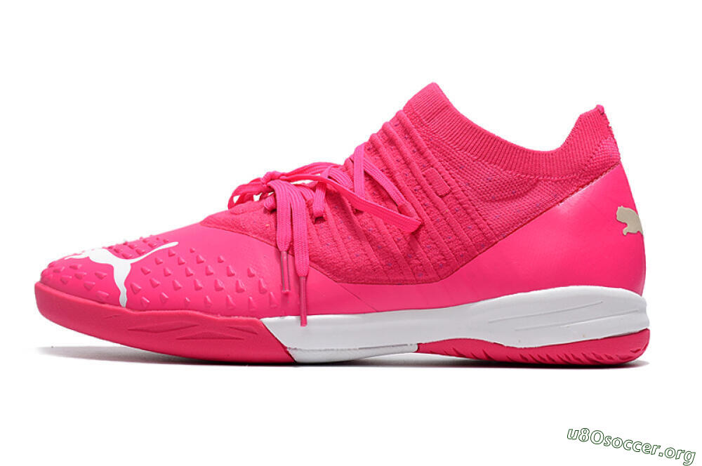 Puma Future Z 1.3 Teazer IC Football Shoes - Pink/White 3