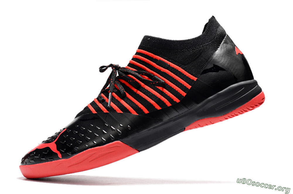 Puma Future Z 1.3 Teazer IC Football Shoes - Black/Red 5