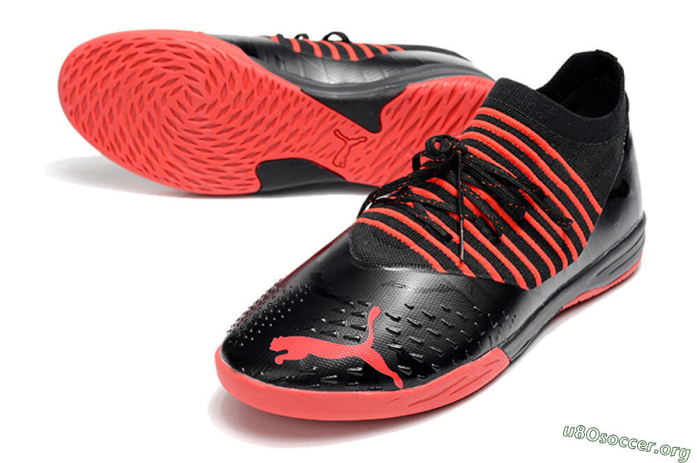 Puma Future Z 1.3 Teazer IC Football Shoes - Black/Red 0