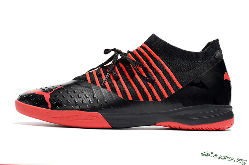 Puma Future Z 1.3 Teazer IC Football Shoes - Black/Red 3