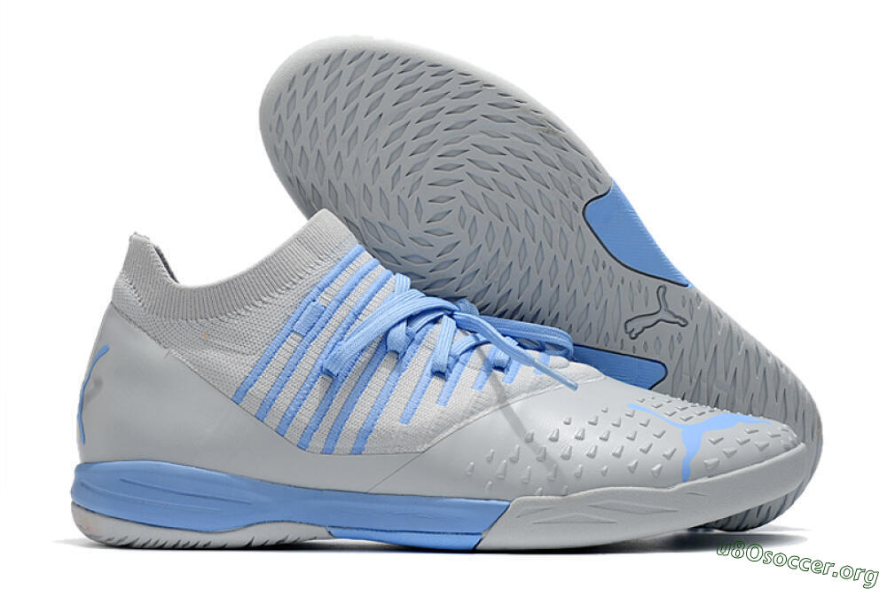 Puma Future Z 1.3 Teazer IC Football Shoes - Silver/Blue 2
