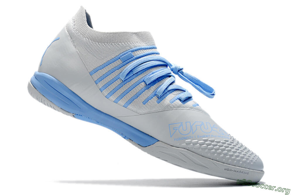 Puma Future Z 1.3 Teazer IC Football Shoes - Silver/Blue 4