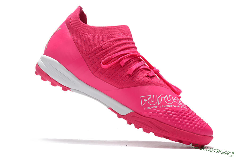 Puma Future Z 1.3 Teazer TF Football Shoes - Pink/White 4