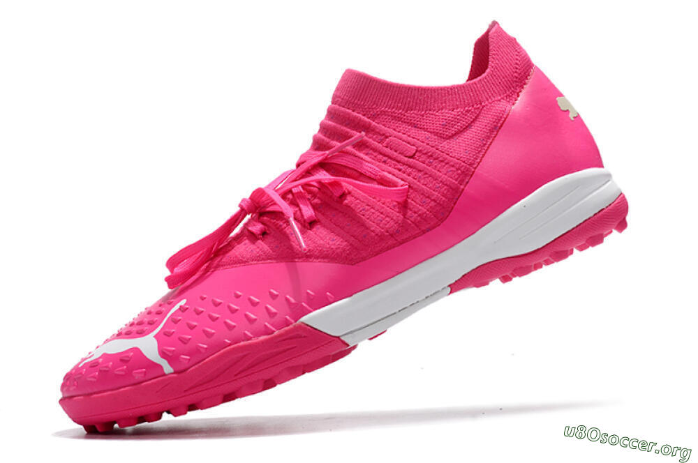 Puma Future Z 1.3 Teazer TF Football Shoes - Pink/White 5