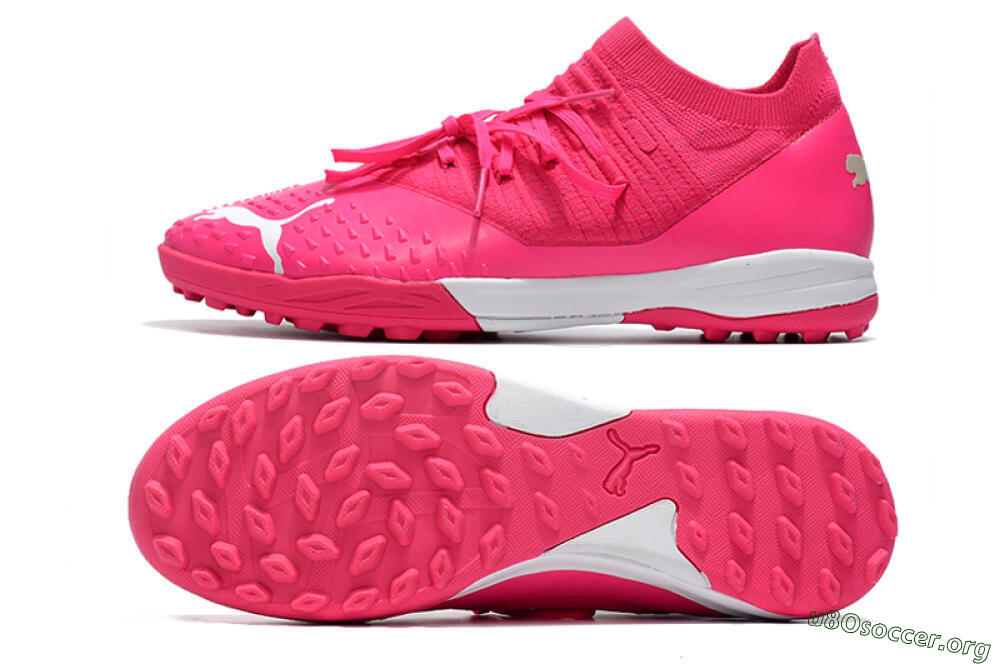 Puma Future Z 1.3 Teazer TF Football Shoes - Pink/White 1