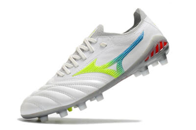 Mizuno Morelia Neo 3 FG Football Boots - White/Rainbow/Silver
