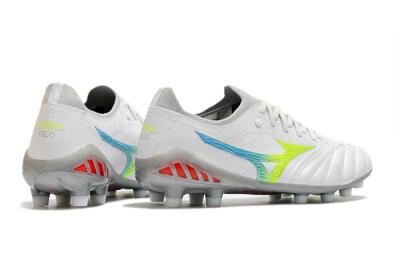 Mizuno Morelia Neo 3 FG Football Boots - White/Rainbow/Silver