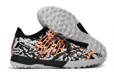 Puma Future Z 1.3 Teazer TF Football Shoes - White/Black/Orange