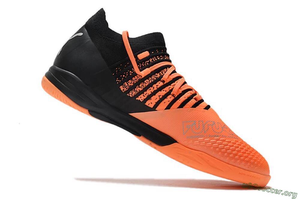 Puma Future Z 1.3 Teazer IC Football Shoes - Orange/Black/Silver 4