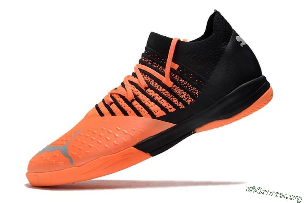 Puma Future Z 1.3 Teazer IC Football Shoes - Orange/Black/Silver 5