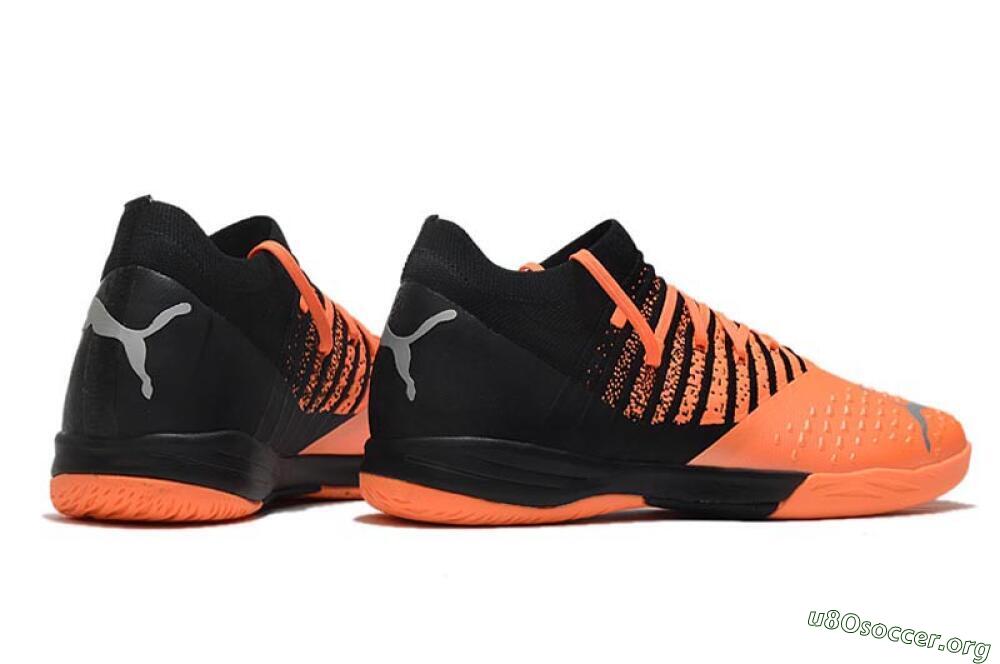 Puma Future Z 1.3 Teazer IC Football Shoes - Orange/Black/Silver 6