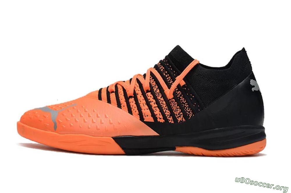 Puma Future Z 1.3 Teazer IC Football Shoes - Orange/Black/Silver 3