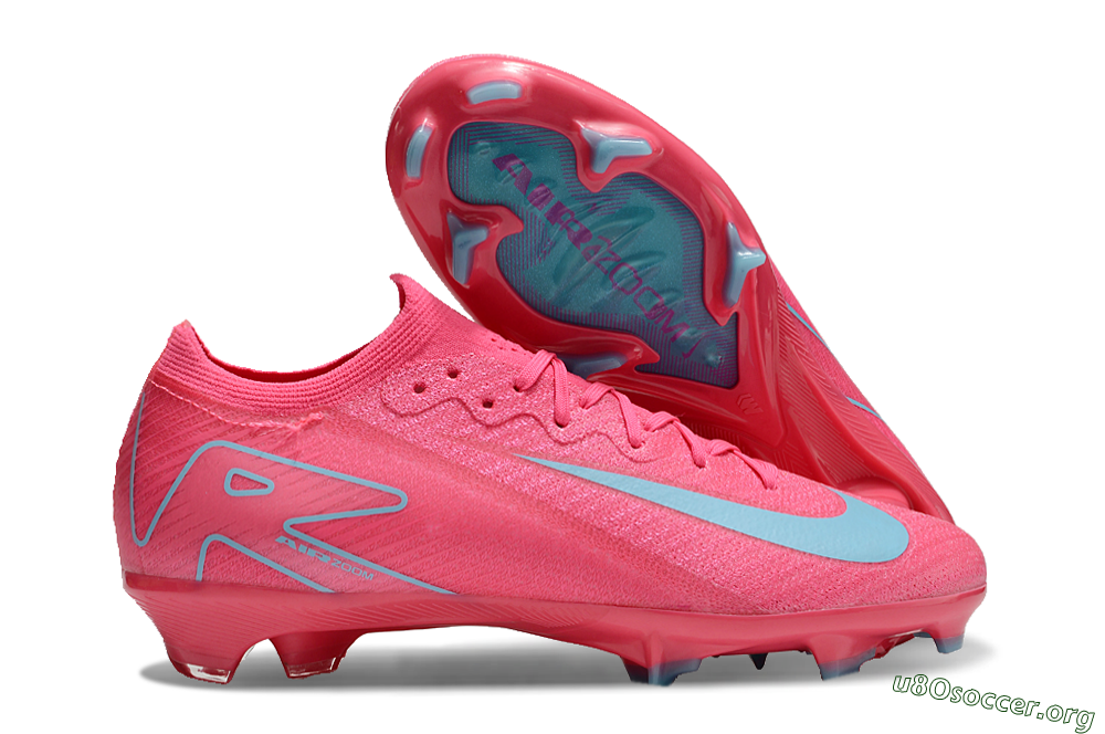 Nike Air Zoom Mercurial Vapor 16 Elite FG Football Boots - Red/Jade 2