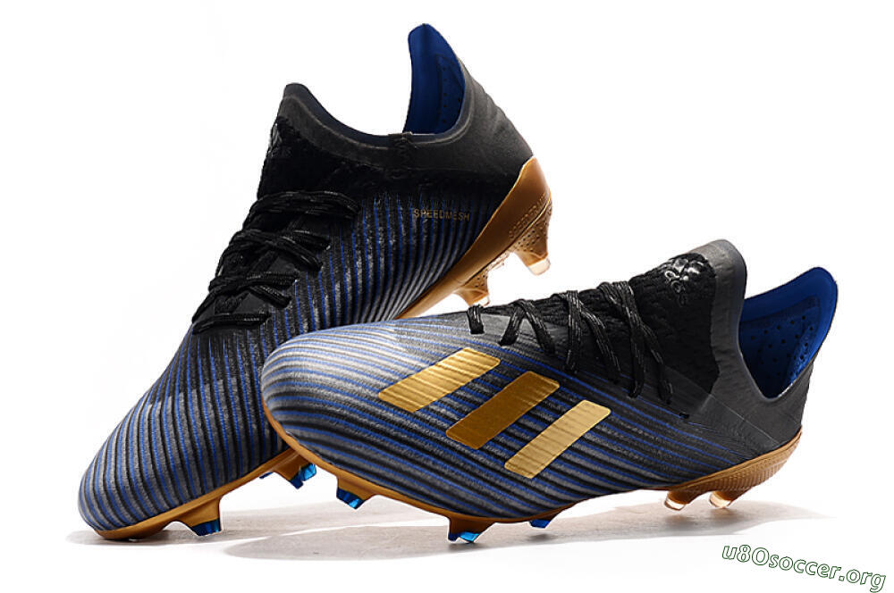 Adidas X 19.1 FG Football Boots - Blue/Black/Gold 6