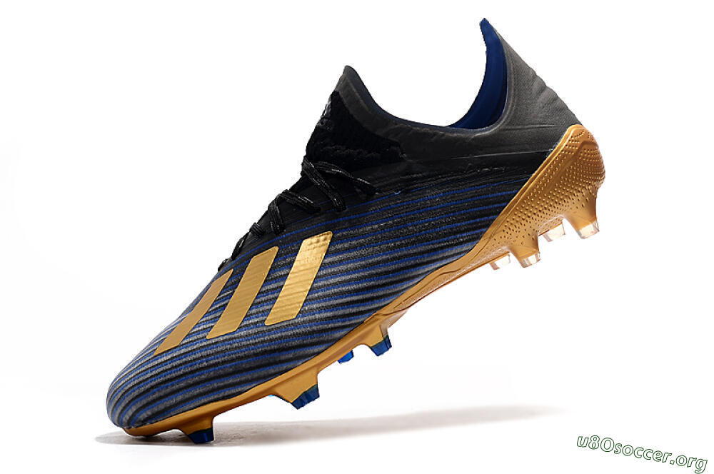 Adidas X 19.1 FG Football Boots - Blue/Black/Gold 8