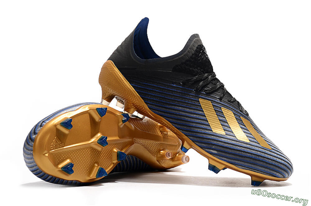 Adidas X 19.1 FG Football Boots - Blue/Black/Gold 4