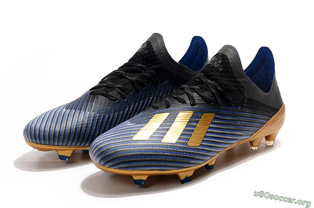 Adidas X 19.1 FG Football Boots - Blue/Black/Gold 5