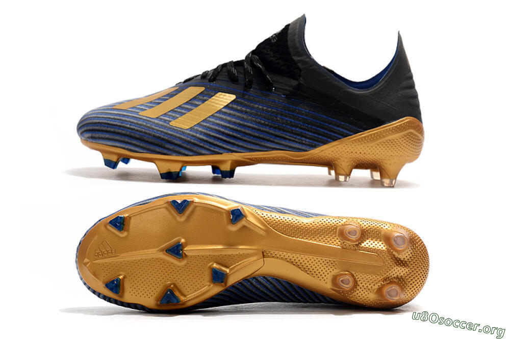 Adidas X 19.1 FG Football Boots - Blue/Black/Gold 1