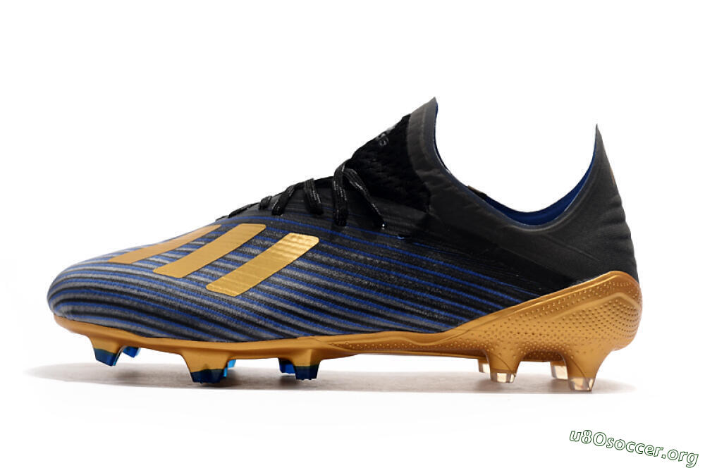 Adidas X 19.1 FG Football Boots - Blue/Black/Gold 3
