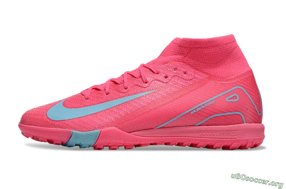 Nike Air Zoom Mercurial Superfly 10 Elite TF Football Shoes - Pink/Red/Jade 2