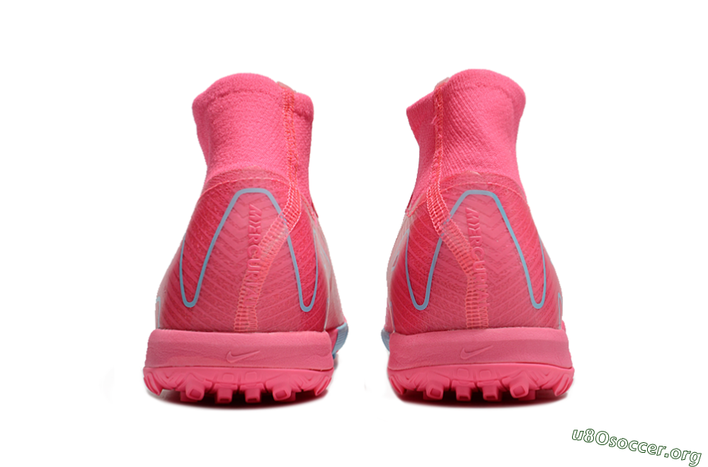 Nike Air Zoom Mercurial Superfly 10 Elite TF Football Shoes - Pink/Red/Jade 4