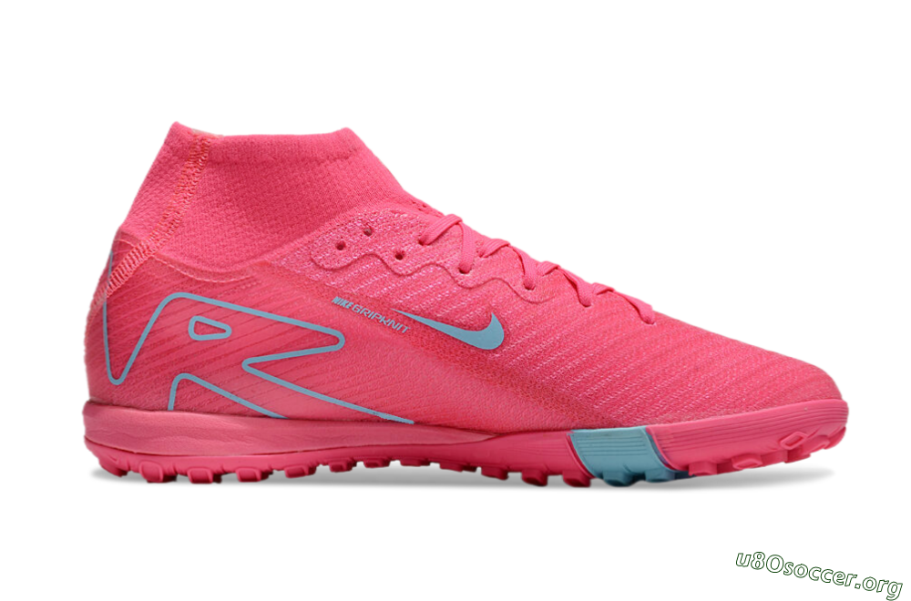 Nike Air Zoom Mercurial Superfly 10 Elite TF Football Shoes - Pink/Red/Jade 6
