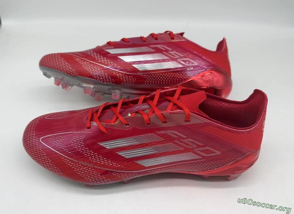 Adidas F50 Elite FG Football Boots - Red/Silver/White