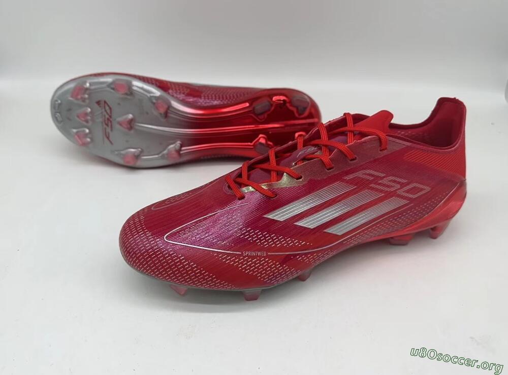 Adidas F50 Elite FG Football Boots - Red/Silver/White