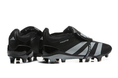Adidas Predator Elite Foldover Tongue FG Football Boots - Black/Silver/White
