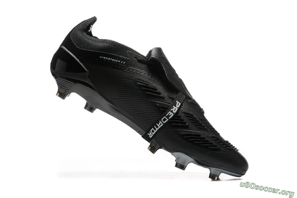 Adidas Predator Elite Foldover Tongue FG Football Boots - Black/Silver/White 7