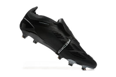 Adidas Predator Elite Foldover Tongue FG Football Boots - Black/Silver/White