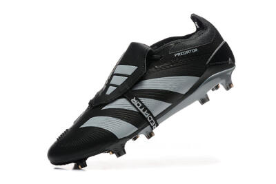 Adidas Predator Elite Foldover Tongue FG Football Boots - Black/Silver/White