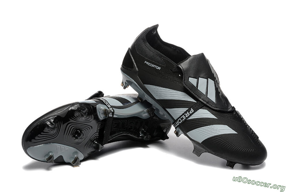 Adidas Predator Elite Foldover Tongue FG Football Boots - Black/Silver/White 4