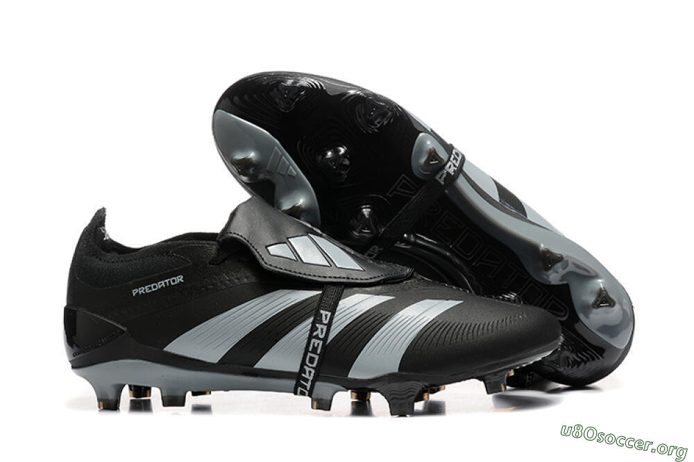 Adidas Predator Elite Foldover Tongue FG Football Boots - Black/Silver/White 2