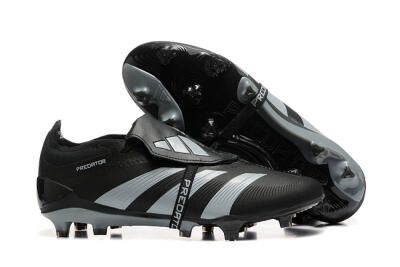 Adidas Predator Elite Foldover Tongue FG Football Boots - Black/Silver/White