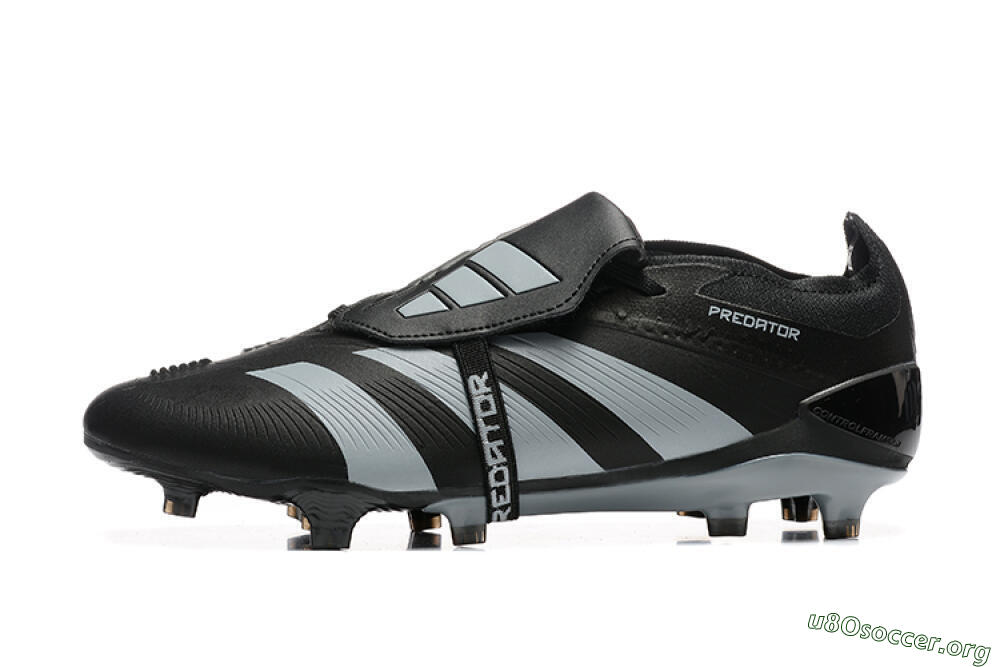 Adidas Predator Elite Foldover Tongue FG Football Boots - Black/Silver/White 3