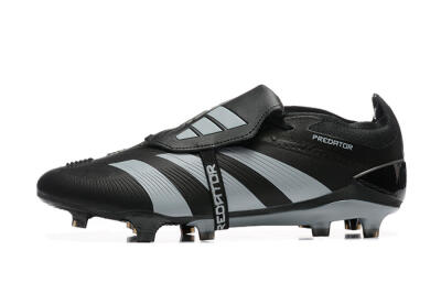 Adidas Predator Elite Foldover Tongue FG Football Boots - Black/Silver/White