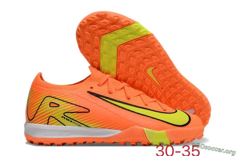 Kids Nike Air Zoom Mercurial Vapor 16 Elite TF Football Shoes - Orange/Yellow/Black/White 2