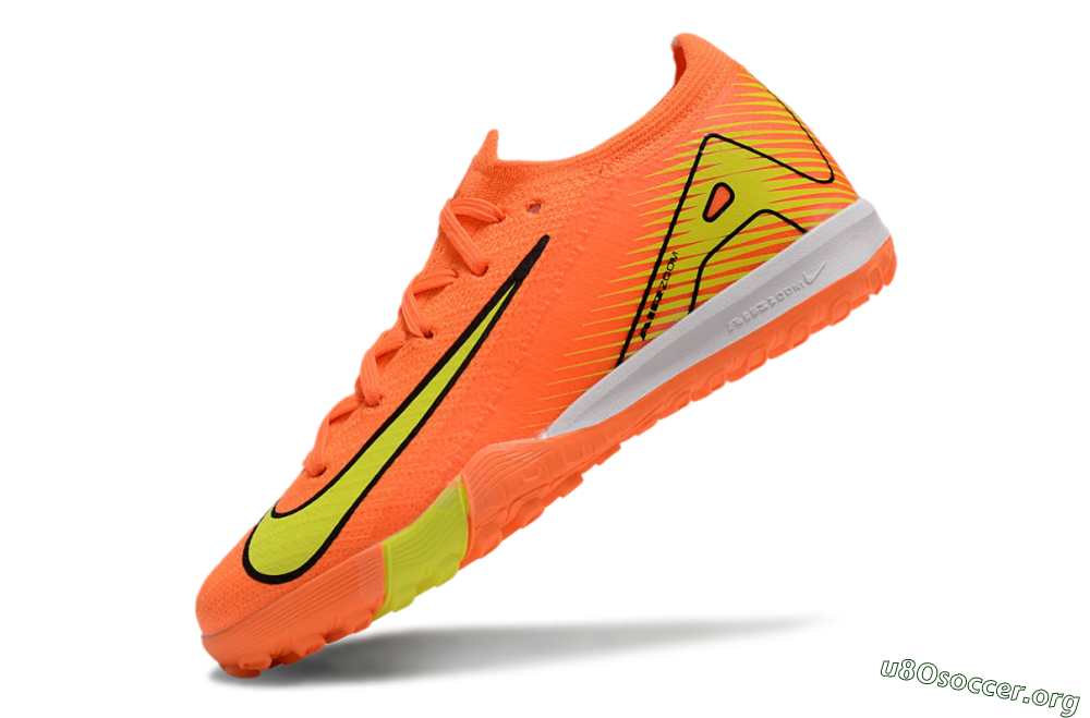 Kids Nike Air Zoom Mercurial Vapor 16 Elite TF Football Shoes - Orange/Yellow/Black/White 5