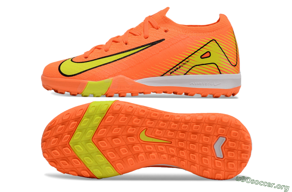 Kids Nike Air Zoom Mercurial Vapor 16 Elite TF Football Shoes - Orange/Yellow/Black/White 1