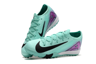 Kids Nike Air Zoom Mercurial Vapor 16 Elite TF Football Shoes - Jade/Purple/Black/White