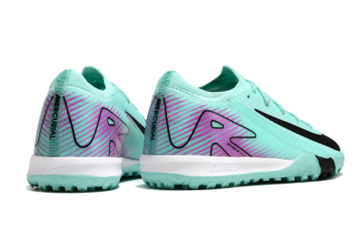Kids Nike Air Zoom Mercurial Vapor 16 Elite TF Football Shoes - Jade/Purple/Black/White