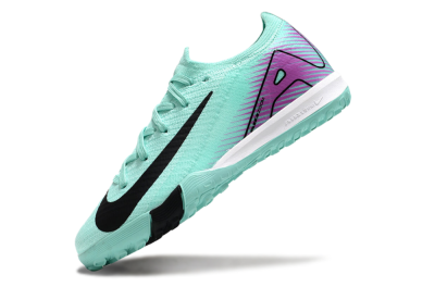 Kids Nike Air Zoom Mercurial Vapor 16 Elite TF Football Shoes - Jade/Purple/Black/White