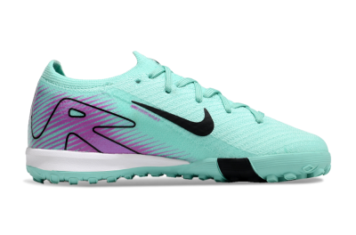 Kids Nike Air Zoom Mercurial Vapor 16 Elite TF Football Shoes - Jade/Purple/Black/White