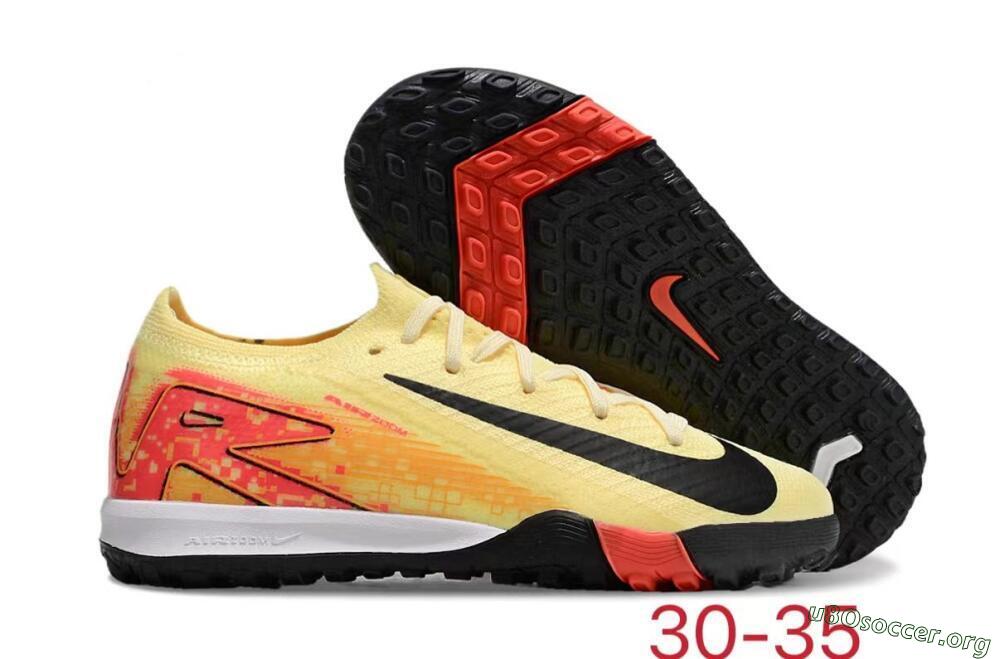 Kids Nike Air Zoom Mercurial Vapor 16 Elite TF Football Shoes - Yellow/Red/Black 2